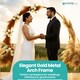 image 8 of Golden Circle Balloon Arch Frame Flower Balloon with Floor Base - 180cm