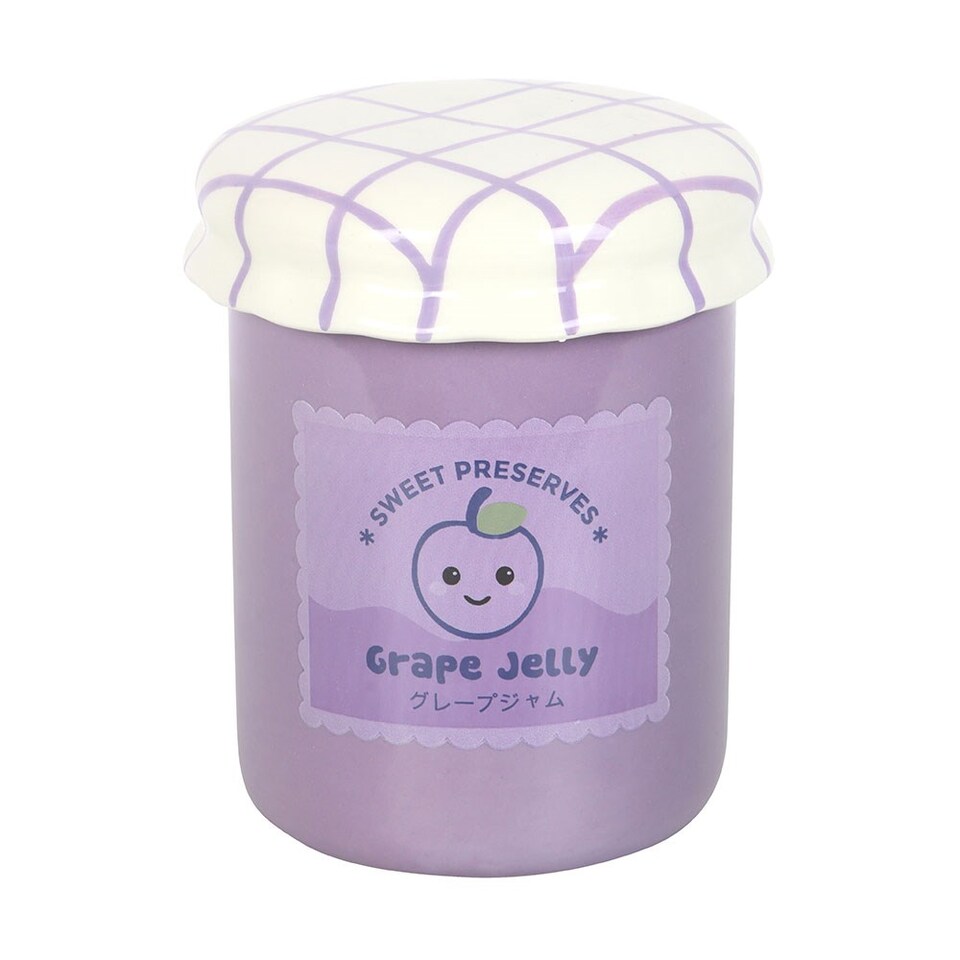 image 1 of Something Different Grape Jelly Jar Oil Burner | Purple | Lavender | One Size | 1