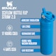 image 5 of IceFlow Bottle Flip Straw 1.06L Water Bottle | White | White | 1