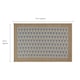 image 5 of JVL Allure Machine Washable Entrance Doormat, 50x75cm - Beige