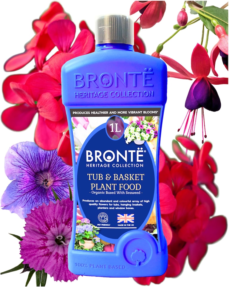 image 1 of Bronte Heritage Collection Tub and  Hanging Basket Plant Food 1L Concentrated Organic Liquid Fertiliser, Seaweed-Enriched