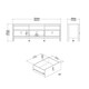 image 9 of Madrid TV Unit 3 Drawers in Cashmere Cream