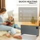 image 4 of 2000W Electric Convector Heater, Quiet Space Heater with LED Display, Grey