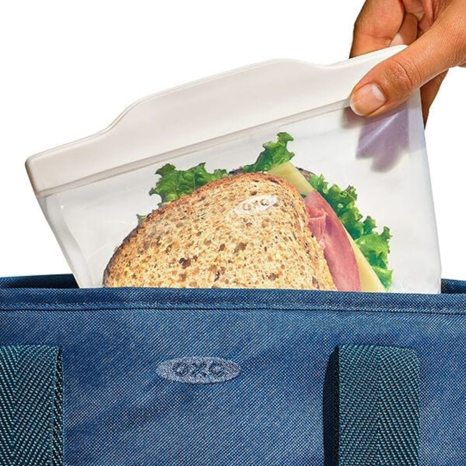 image 1 of OXO Good Grips Silicone 335ml Oat Stand-Up Snack Reusable Bag