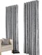image 2 of Bliss Eyelet Curtains - 168x229cm - Silver