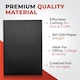 image 3 of Pack of 50 A4 Coloured Card 160gsm Sheets | Black | Black | A4 | 1