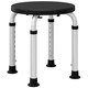 image 1 of HOMCOM Bath Chair Height Adjustable Shower Seat for Elderly Black