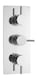 image 1 of Balterley Contemporary 2 Outlet Concealed Shower Valve Thermostatic Round - Thermostatic Valve