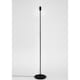 image 2 of Contemporary and Sleek Matt Black Metal Floor Lamp Base with Inline Switch | Black