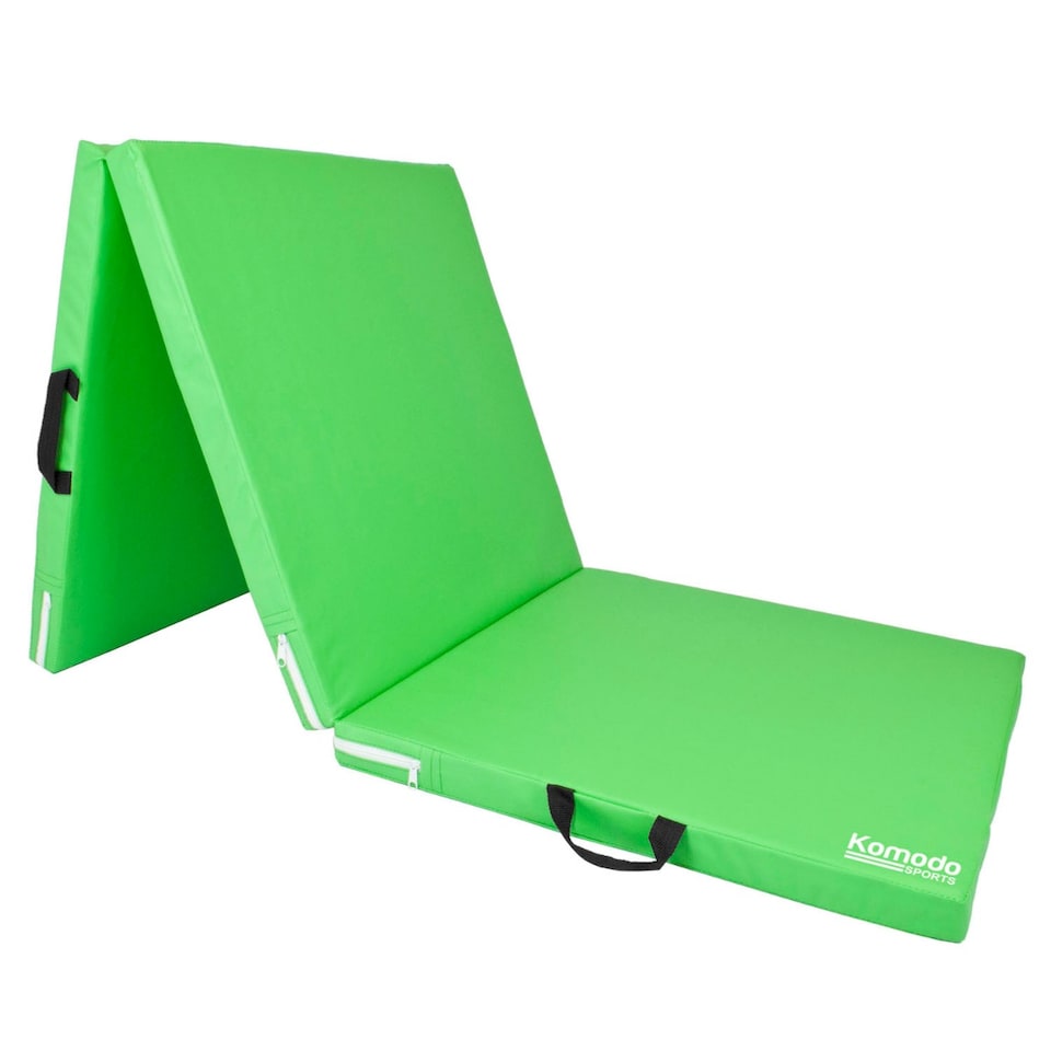 image 1 of Komodo Tri Folding Yoga Mat - Green