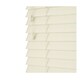 image 1 of 210cm Misty White  Smooth Finish Faux Wood Venetian Blinds with Strings  (120cm Drop) | White | White