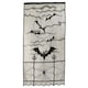 image 1 of Spooky Halloween Design Black Lace Net Curtain 2.3m