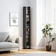 image 8 of HOMCOM 204 CD Storage Tower Tall Bookcase Bookshelf with 12 Cubes Black