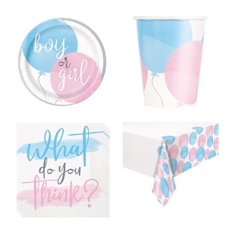 Gender Reveal 8 Person Value Party Pack