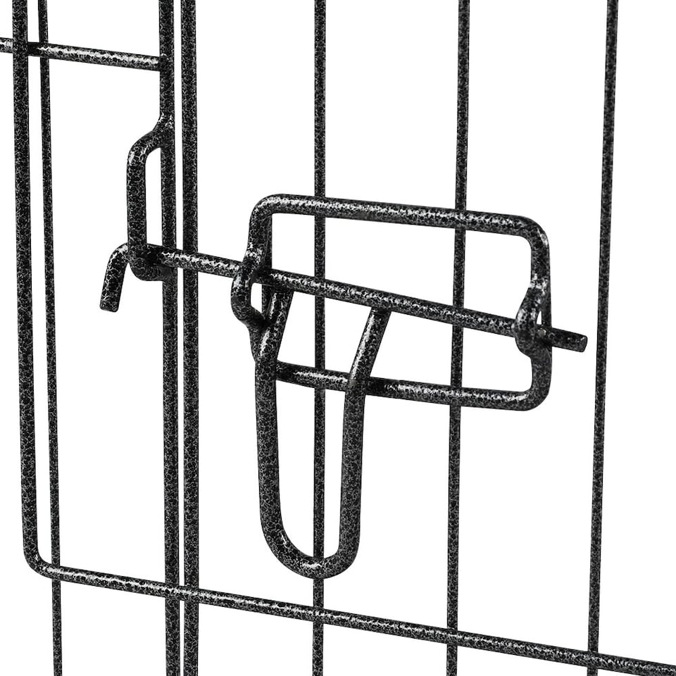 image 1 of Yaheetech 8-Panel Metal Pet Playpen, 61 × 61 cm Black