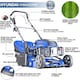 image 2 of Hyundai Self Propelled Petrol Roller Lawnmower Electric Start 17"/43cm 139cc Foldable Lawn Mower HYM430SPER