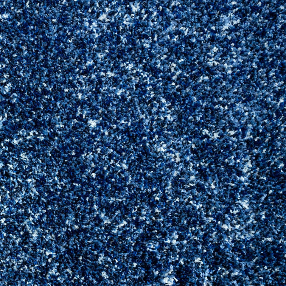 image 1 of KUKOON Navy Blue Mottled Shaggy Living Room Area Rug 80cm x 150cm