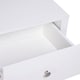 image 7 of HOMCOM Modern Bedside Table, Nightstand with Drawer Shelf, End Table for Living room, Bedroom White