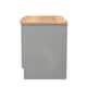 image 3 of Albert Compact 2 Door Cupboard in Dusk Grey & Riviera Oak (Ready Assembled) | Grey | Dusk Grey & Riviera Oak