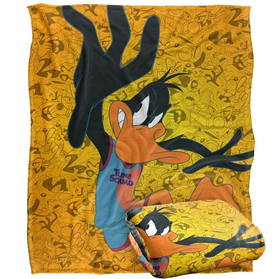 image 1 of Space Jam: A New Legacy Daffy Blanket - Multicoloured - One Size
