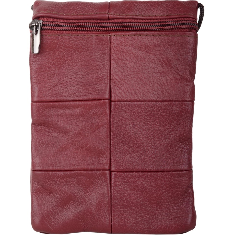 image 1 of Lorenz Womens Shoulder/Cross Body Bag/Purse/Pouch | Red | Burgundy