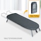 image 3 of Gr8 Home Grey Foldable Table Top Ironing Board Compact Space Saving with Cover Iron Rest