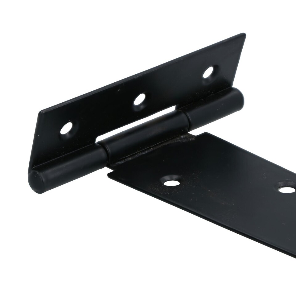 image 1 of 12in / 300mm Heavy Duty T Tee Hinges For Shed + Garden Gates Black Finish 8pc