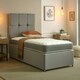 image 2 of 7-Inch Hybrid Sprung Mattress - Soft Firmness Deep Quilted Sleep Surface Grey | King