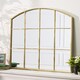 image 2 of Arched Gold Indoor Window Mirror Gold