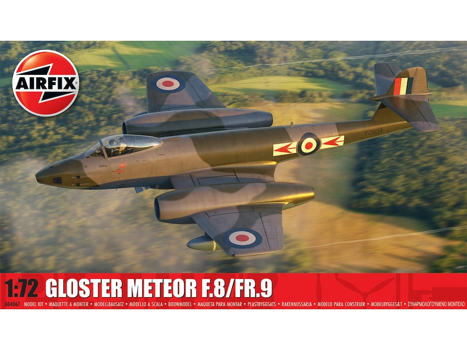 Airfix British Gloster Meteor F.8/FR.9 (1:72 Scale)