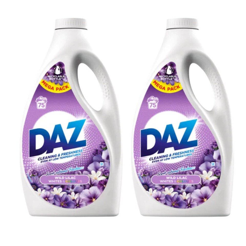 Daz Laundry Liquid 75 Wash Wild Lilac Pack of 2