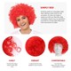 image 2 of Pack of 1 Red Curly Wig Red | One Size