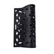 image 4 of Nicoman Victorian Style Rubber Outdoor Door Mat Black 75 x 44cm