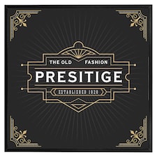 Art deco old fashioned prestige (Picutre Frame) Black | S