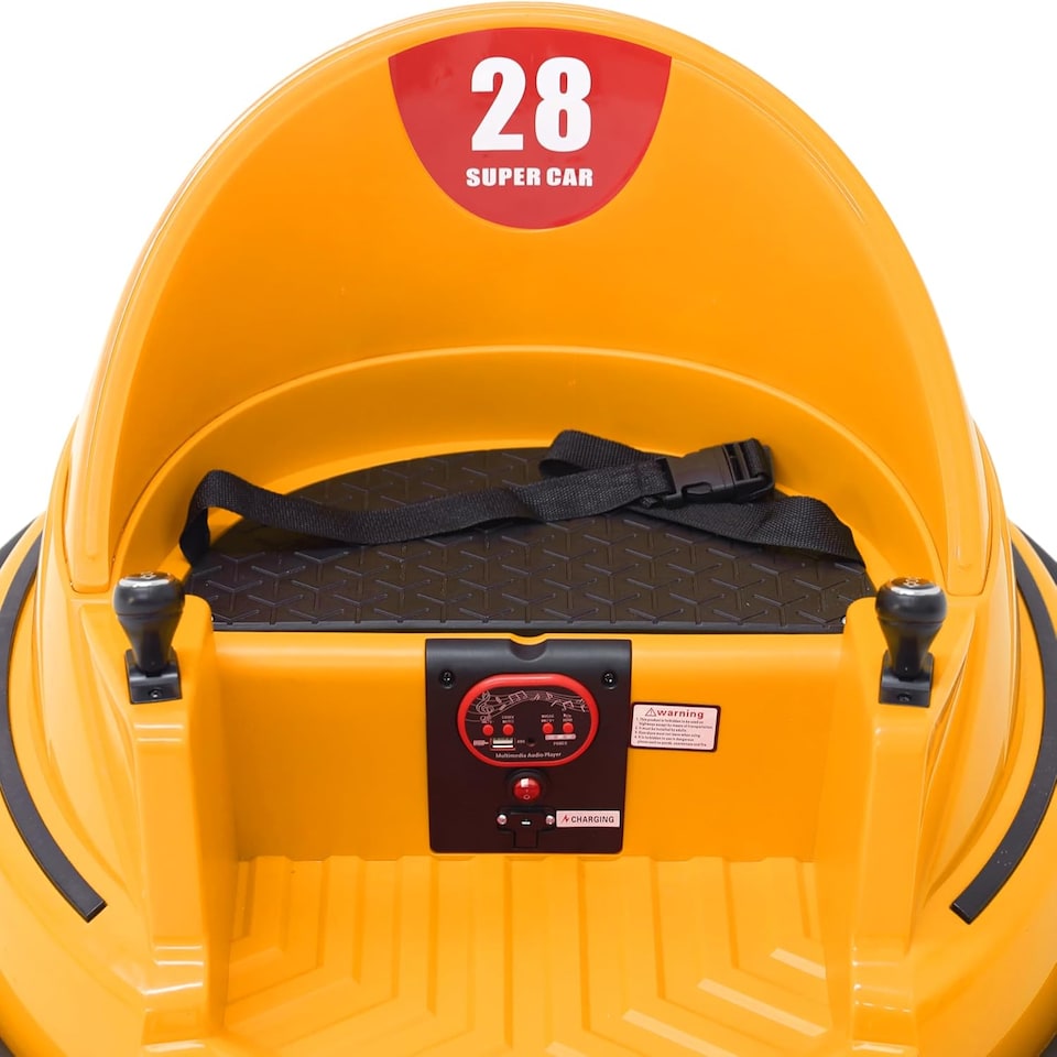 image 1 of Alivio Remote Control Bumper Car for Kids, 360° Spin with Lights, Music & Safety Belt (Yellow)