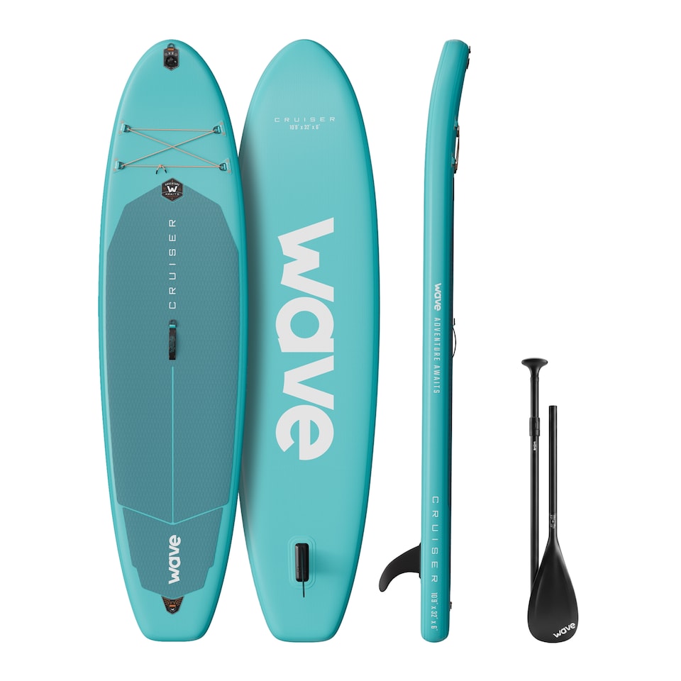 image 1 of Wave Cruiser 3.0 Inflatable Paddle Board (SUP), 10'9", Ice Blue