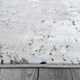 image 3 of KUKOON Grey Gold Metallic Distressed Abstract Runner Rug 60cm x 240cm | Grey