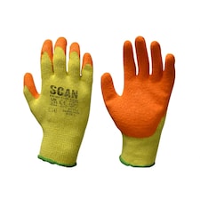 Scan Knitshell Latex Palm Gloves - Multi Colour - Size 8 Medium (1 Pair) | Multi | Size 8 Medium (1 Pair)