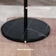 image 7 of HOMCOM Steel Coat Stand Rack Marble Base 8 Hook for Living Room Entryway,Black