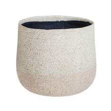 Celeste Planter - Ceramic - L21 x W26 x H26 cm - Cream White