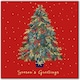 image 1 of Pack of 8 Festive Christmas Tree In Aid Of Mind Charity Christmas Cards
