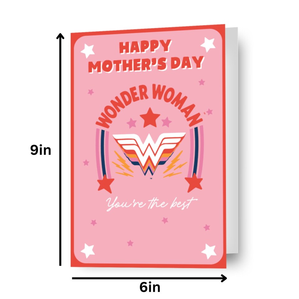 image 1 of Wonder Woman 'You're The Best' Mother's Day Card