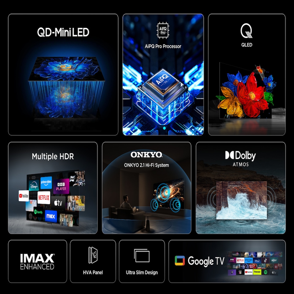 image 1 of TCL C6KS 50C6KS-UK TV 127 cm (50") 4K Ultra HD Smart TV Wi-Fi Metallic