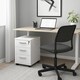 image 8 of 3 Drawer Office Storage Unit Lockable & Portable Under Desk Cabinet White