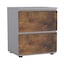 Grey Carcass + Rustic Brown Drawers