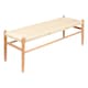 image 1 of Nicholas Winter Wooden Scandi Danish Style Dining Bench - Natural-Natural