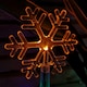 image 4 of Set of 8 Battery Operated LED Multi Coloured Snowflake Path Lights Christmas Decoration with Timer