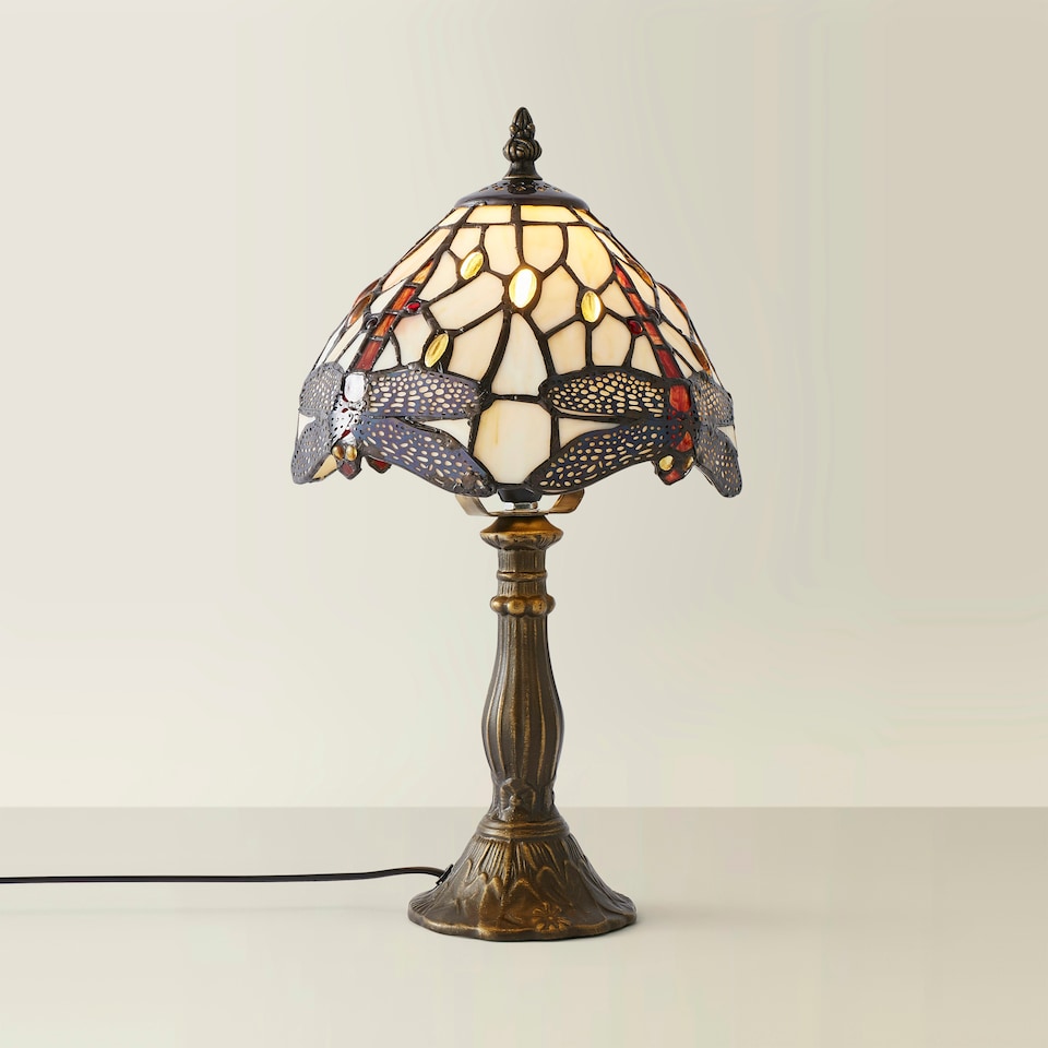 image 1 of ValueLights Tiffany Multicolour Table Lamp
