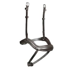 Velociti Lusso Leather Ergonomic Horse Flash Noseband - Havana - Full