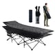 image 1 of MoverX Folding Camping Bed Single with Mattress, 160kg - Grey